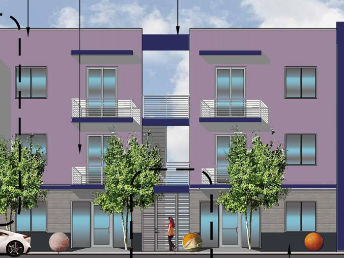 Visualisation of the Palmetto Bay street elevation